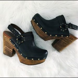 Kork-Ease Retro Style Platform Wooden Clogs